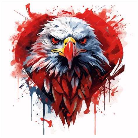 Premium Vector | Eagle with heart vector