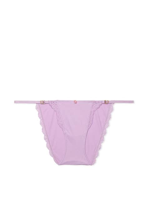 Dantel Kenarl Ayarlanabilir Pli Bikini K Lot Mor Victoria S Secret