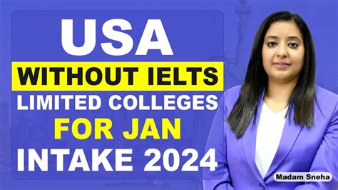 USA Without Ielts Limited Colleges For JAN Intake 2024 STUDY VISA