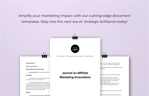 Journal For Affiliate Marketing Simple