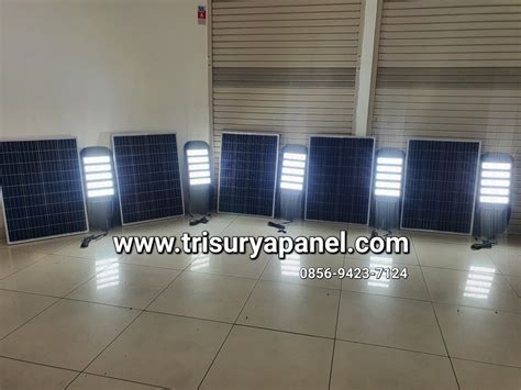 jual lampu pju tenaga surya tri surya panel