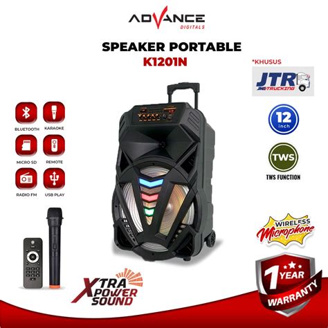 Jual Advance K N Speaker Aktif Portable Bluetooth Meeting Tws