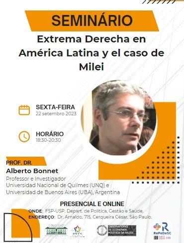 Seminário EXTREMA DERECHA EN AMÉRICA LATINA Y EL CASO DE MILEI