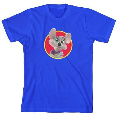 Chuck E. Cheese Chuck In Red Circle Crew Neck Short Sleeve Royal Blue Boy's T-shirt : Target