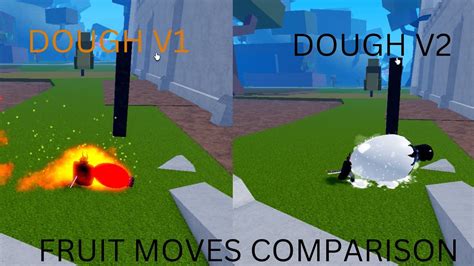 Dough V1 Vs Dough V2 Blox Fruits Youtube