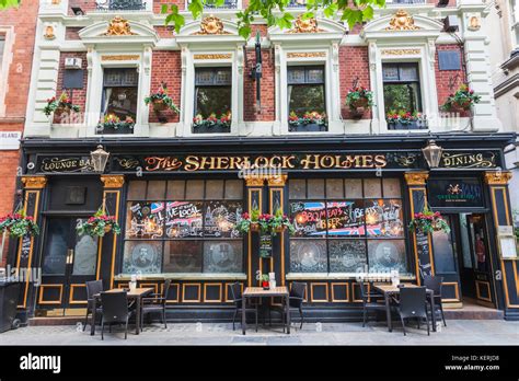 England London St Jamess Sherlock Holmes Pub Stock Photo Alamy