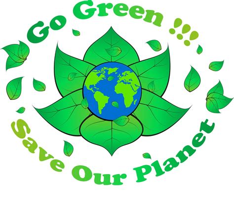 Go Green Save Our Planet Banner Logo Slogan Etc By Vector 4245999 Vector Art At Vecteezy