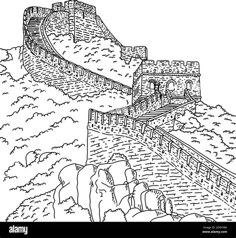 Great Wall Of China Drawing
