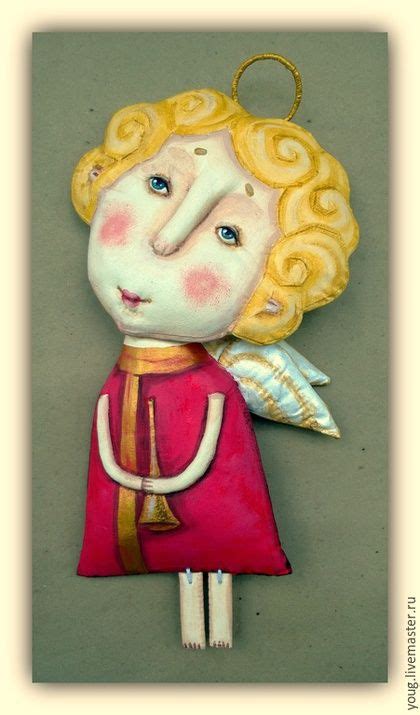 текстильная грунтованная кукла 'Ангел №3' | Тряпичные куклы, Куклы ...