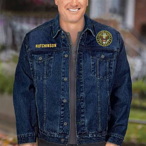 The Personalized Us Army Denim Jacket