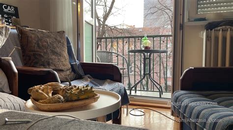 Anastasia Ocean Like To Be Watched In Public Chilling Naked On Open City Balcony N