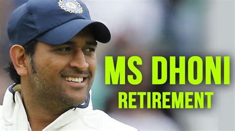 Ms Dhoni Retirement From International Test Cricket Mahendra Singh