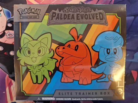 Scarlet Violet Paldea Evolved Elite Trainer Box Etb Karty Pokemon