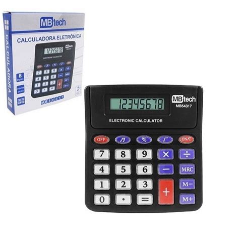 Calculadora Eletronica Digitos Botao De Acrilico X Cm Shopee