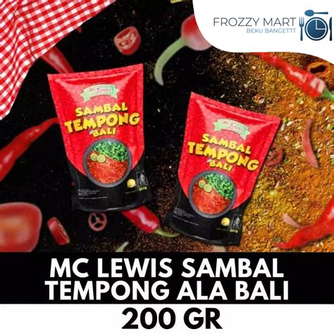 jual mc lewis sambal tempong bali saus korea pedas ayam cheese