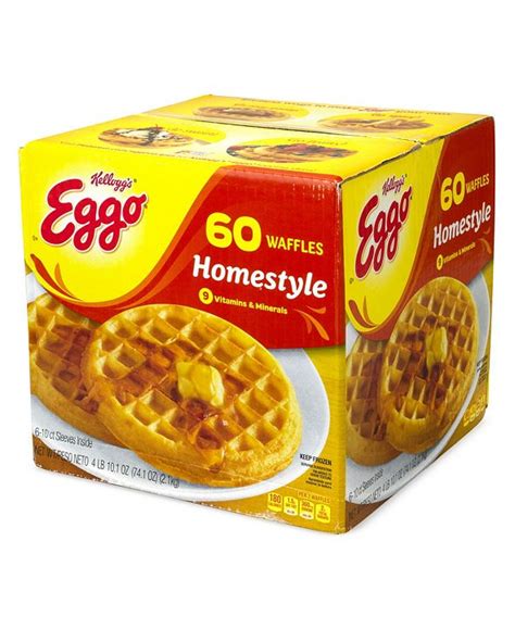 Eggo Kellogg S Eggo Homestyle Waffles 10 Count 6 Pack And Reviews Food And Gourmet Ts