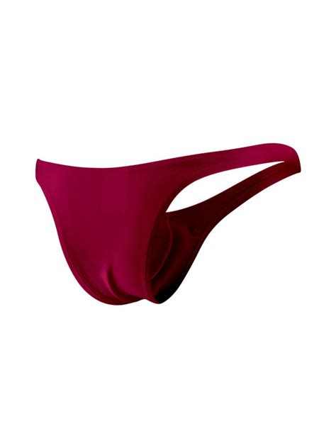 Joe Snyder Bulge01 Bikini Brief Wine Dexer Maenner Unterwaesche Underwear Swimwear