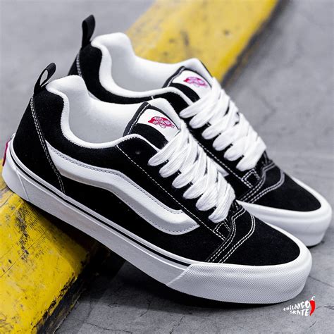 Tenis Vans Knu Skool Black White