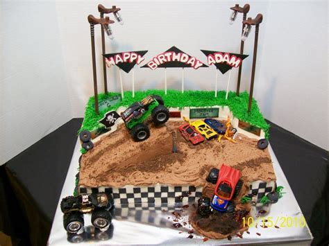 √ Homemade Monster Truck Birthday Cake