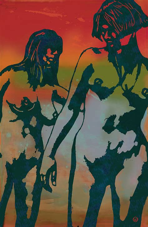 Nude Pop Stylised Art Poster Drawing By Kim Wang Fine Art America