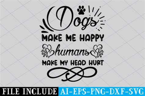 dogs   happy humans   head  graphic  beautycrafts