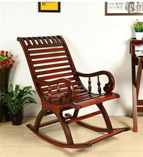 Polished Teak Wood Rocking Chair Without Cushion At Rs 15000 In Warangal