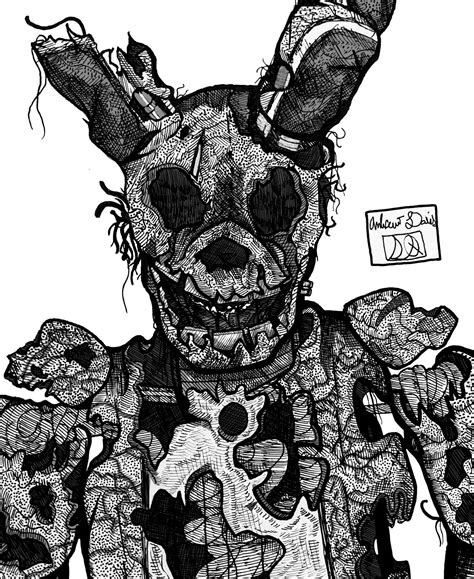 Salvaged Attraction Springtrap By Scared Crow On Deviantart