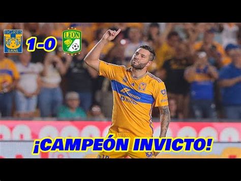 Resultado Tigres vs León Tigres venció 1 0 a León por Liga MX