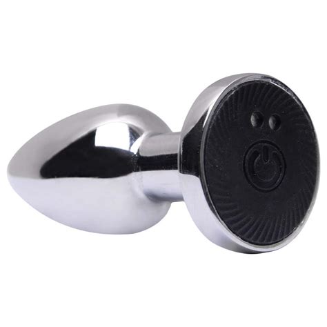 Plug Anal Metal 10 Vibrações 7 x 2 8cm Controle Remoto Gall