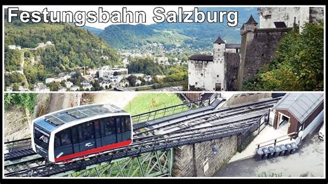 Salzburg Festungsbahn Festung Hohensalzburg Skyline Salzburg