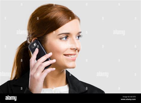 Beautiful Business Woman Making A Phone Call Stock Photo Alamy