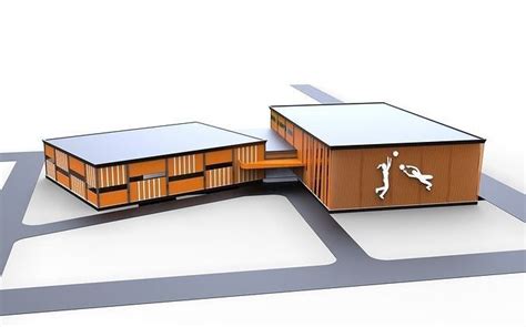 Indoor Sports Complex 3d Model Cgtrader