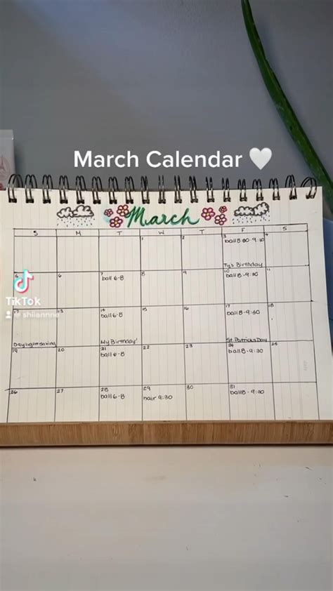 Making my march calendar – Artofit