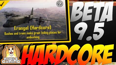 BETA 9 5 HARDCORE MODE PUBG MOBILE GAMEPLAY IOS ANDROID LIVE