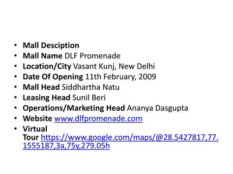 PPT - DLF Promenade mall PowerPoint Presentation, free download - ID ...