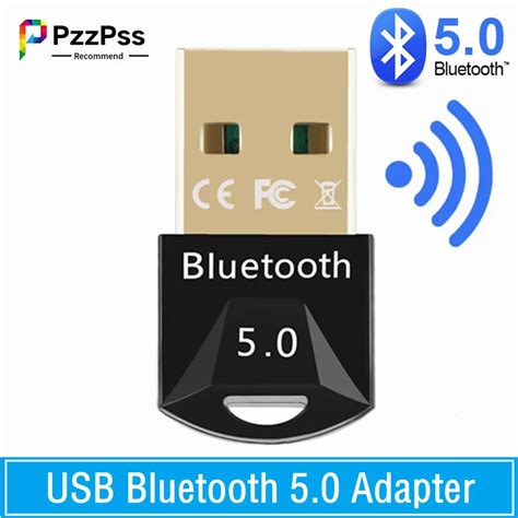 Pzzpss Usb Bluetooth 50 Adapter Wireless Bt 50 Receiver Dongle High