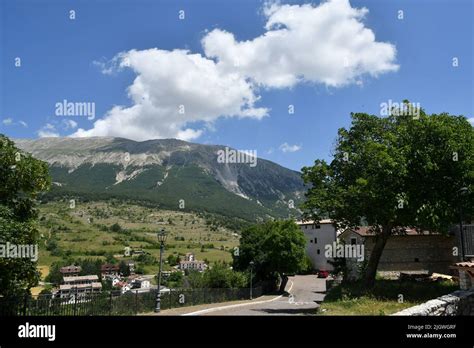 View Of Mount Amiata From Campo Di Giove A Village In The Abruzzo