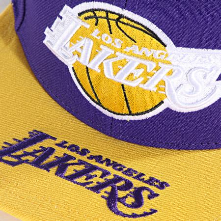 Mitchell And Ness Casquette Snapback Logo Bill Los Angeles Lakers