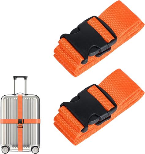 Husaihu Pack Luggage Straps For Suitcases Adjustable Travel Suitcase