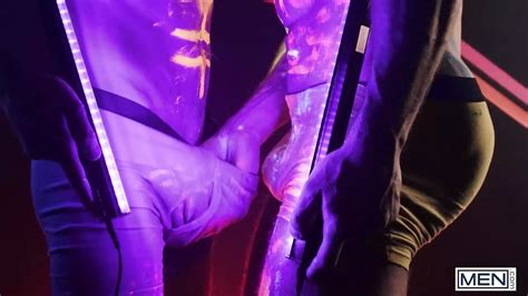 Men Theo Brady Olivier Robert Dance Under The Neon Light Letting Their Horny Dicks Rub Each