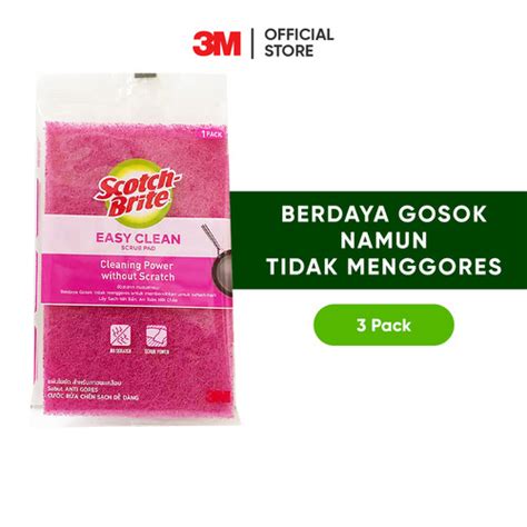 Jual Scotch Brite 3M Sabut Spons Cuci Piring Anti Gores Serbaguna ID 20