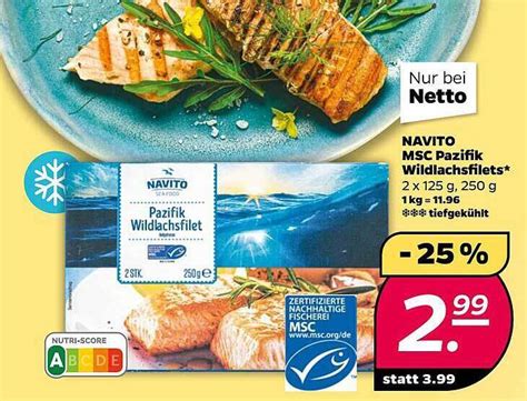 Navito Msc Pazifik Wildlachsfilets Angebot Bei NETTO