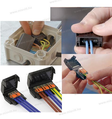 Cellpack EasyProtect 113 géltechnológiás zselés kötődoboz + Wago 1x221 ...