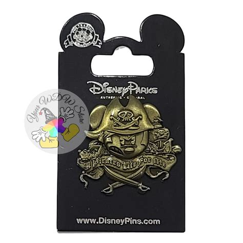 Disney Pin Pirate Mickey A Pirates Life For Me