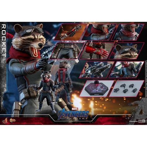 咩咩Q 全新 Hot Toys MMS 復仇者聯盟 終局之戰 火箭浣熊 Rocket 蝦皮購物