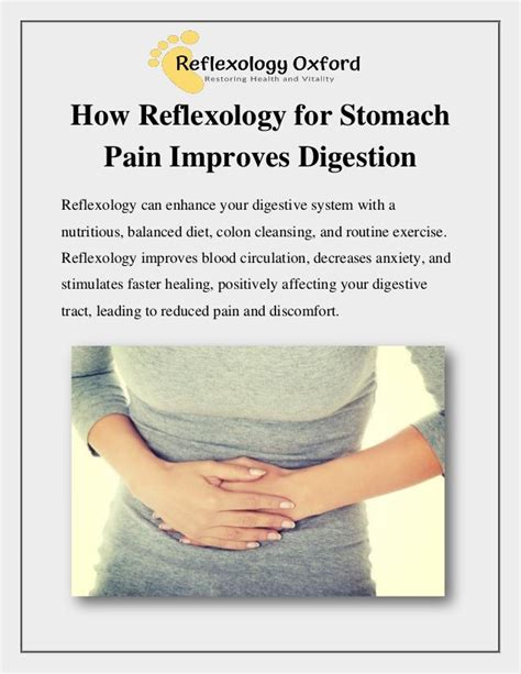 How Reflexology For Stomach Pain Improves Digestion