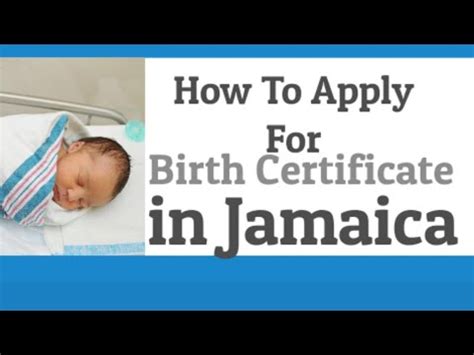 Birth Certificate Application In Jamaica Youtube