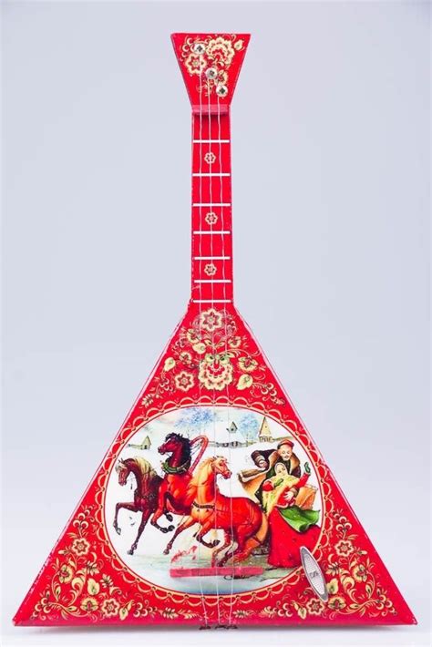 Russian Balalaika Folk Instrument folk art painting Khokhloma | Etsy ...