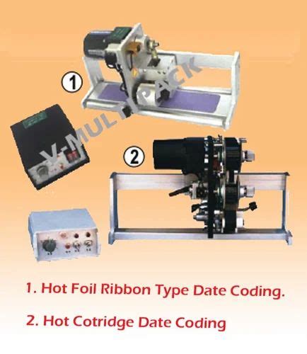 20 Piece Min Date Coding Machine Hot Catridge Type Capacity 3 Line At