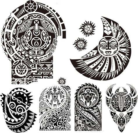 Amazon Tribal Totem Temporary Tattoo Stickers Sheet Large Full